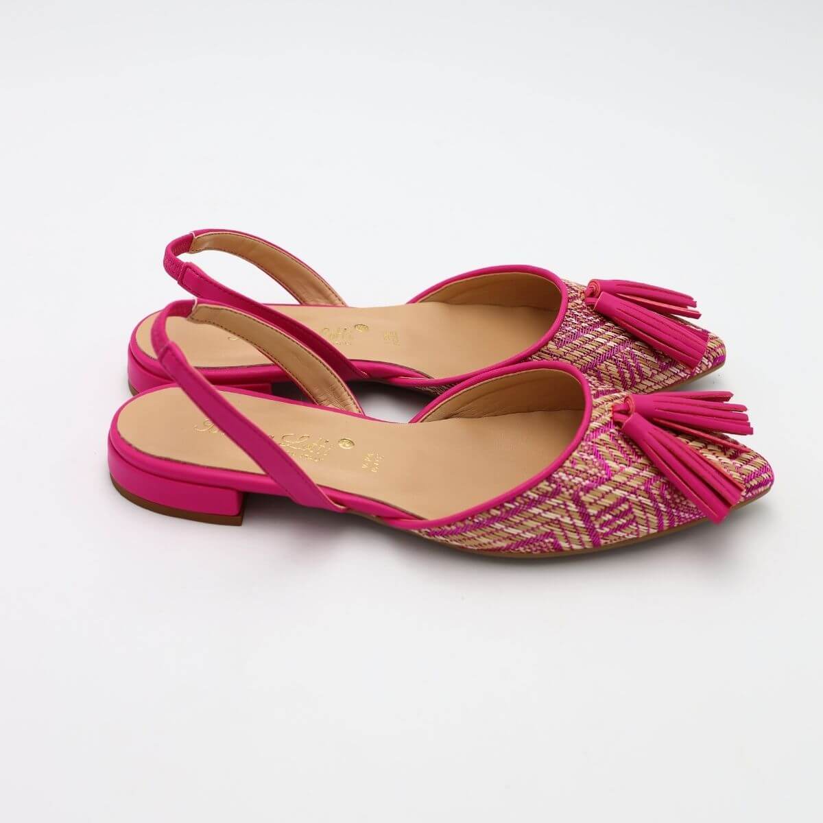 BOTTEGA LOTTI SLINGBACK 521T029 PAGLIA FUXIA