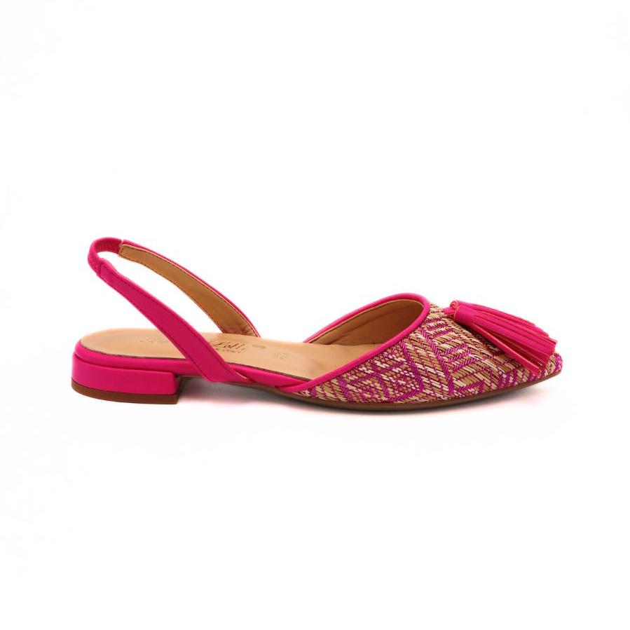 BOTTEGA LOTTI SLINGBACK 521T029 PAGLIA FUXIA