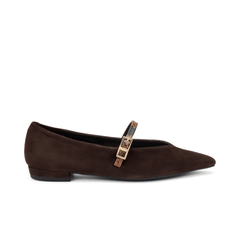 FRAU BALLERINA 63A1 CAMOSCIO MARRONE
