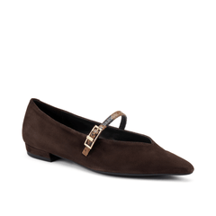 FRAU BALLERINA 63A1 CAMOSCIO MARRONE