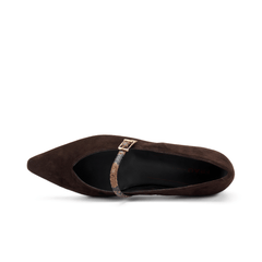 FRAU BALLERINA 63A1 CAMOSCIO MARRONE