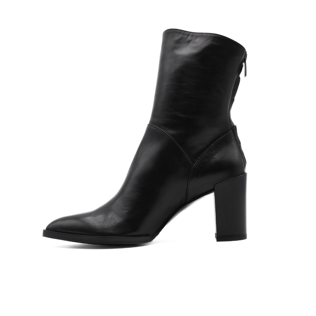 MALÙ STIVALETTO 7038 ZIP NERO