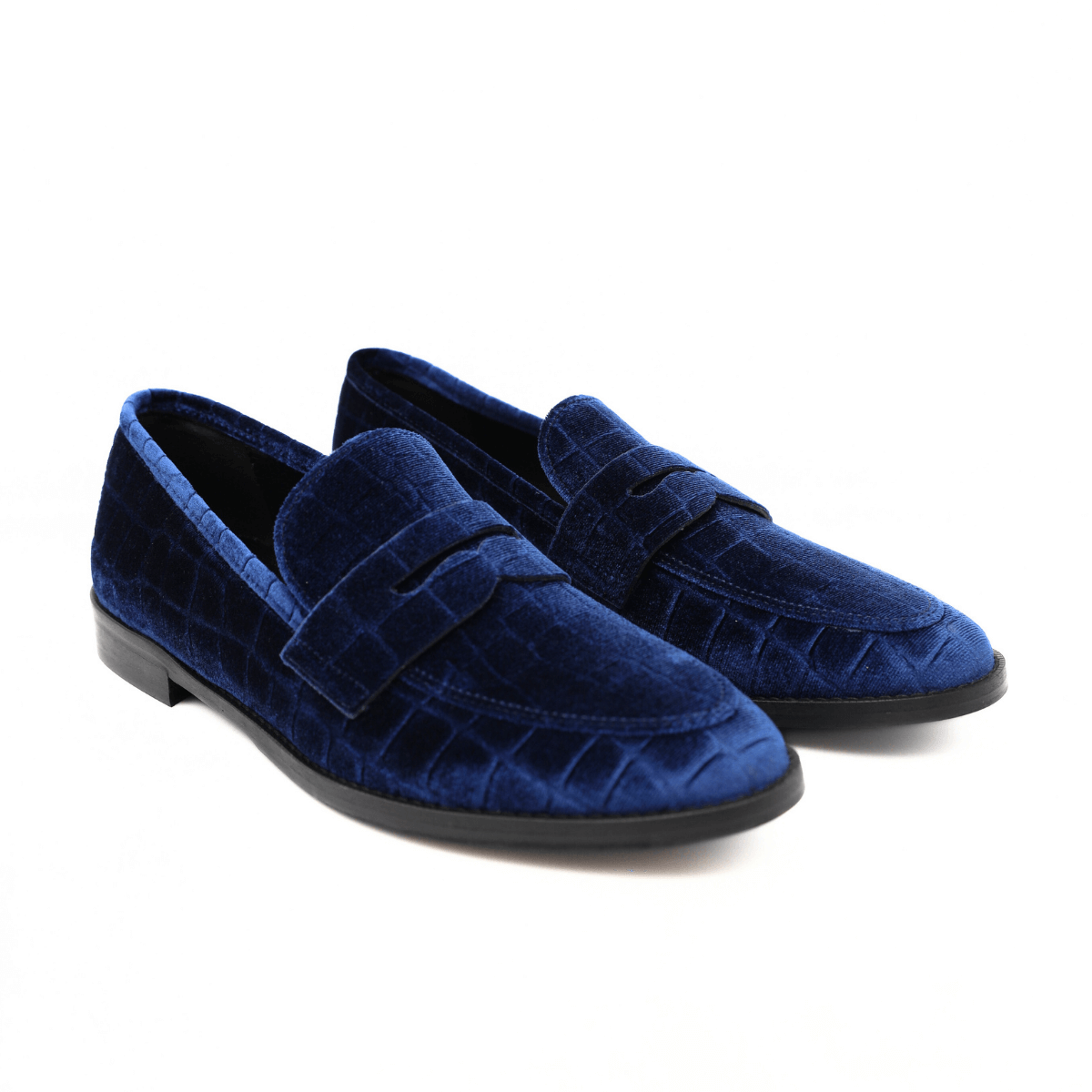 BOTTEGA LOTTI MOCASSINO 715K039 VELLUTO BLU