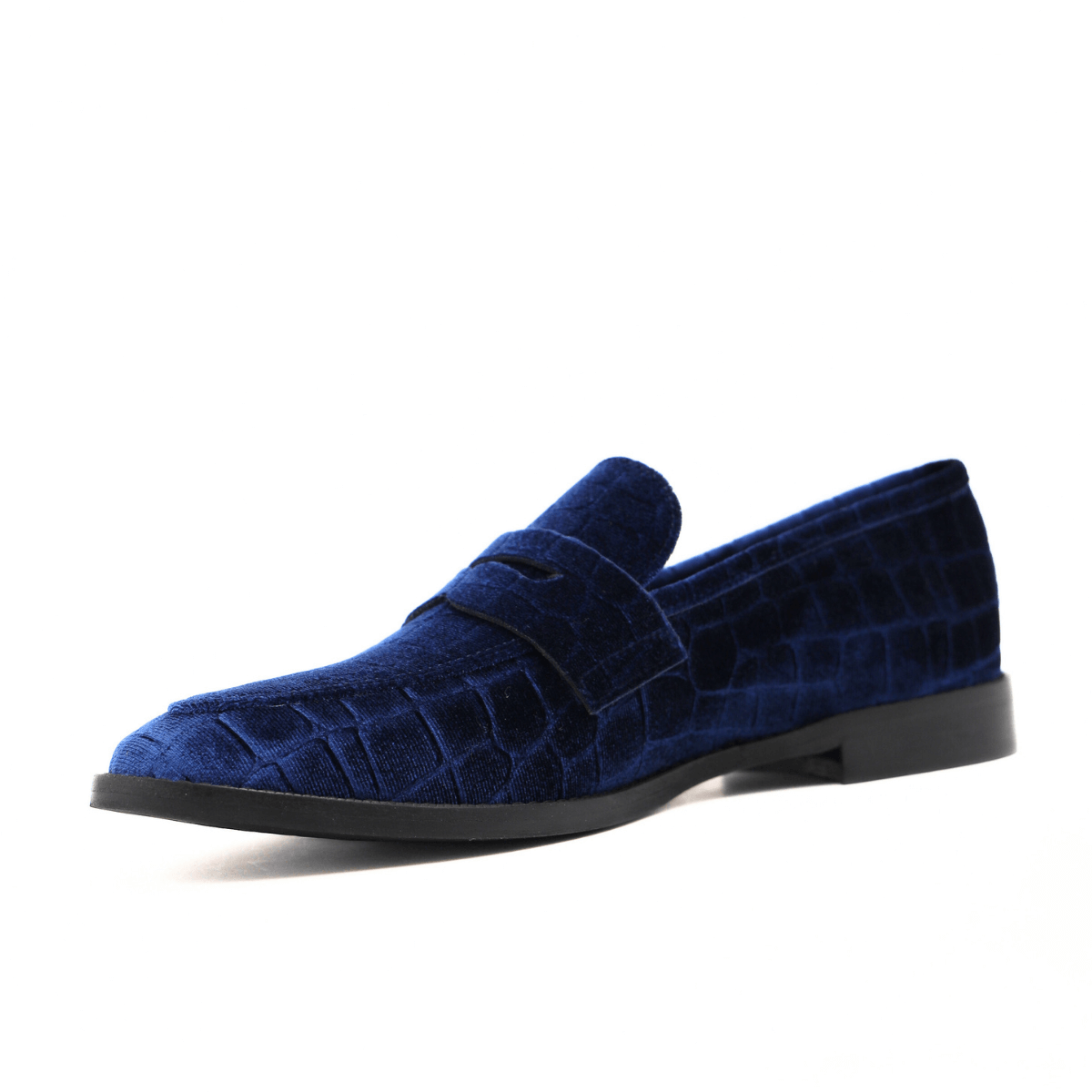 BOTTEGA LOTTI MOCASSINO 715K039 VELLUTO BLU
