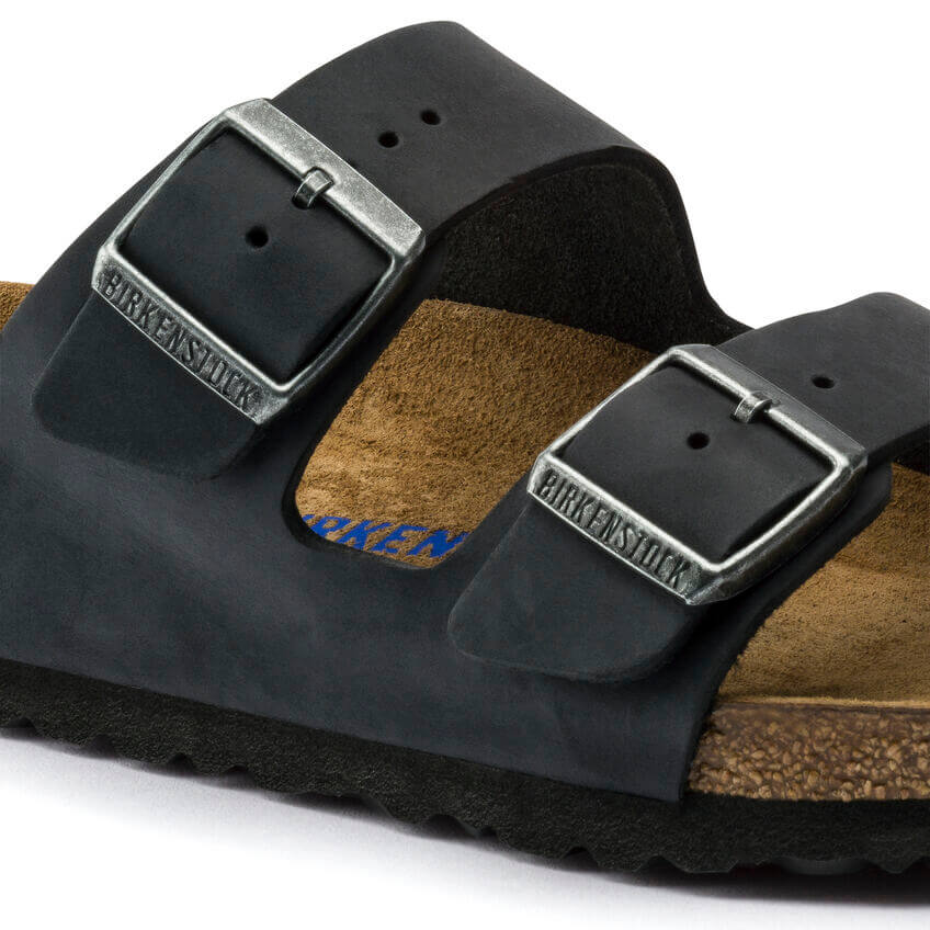 BIRKENSTOCK CIABATTA ARIZONA SOFT 752483 NERO NARROW FIT