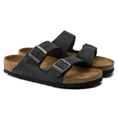 BIRKENSTOCK CIABATTA ARIZONA SOFT 752483 NERO NARROW FIT