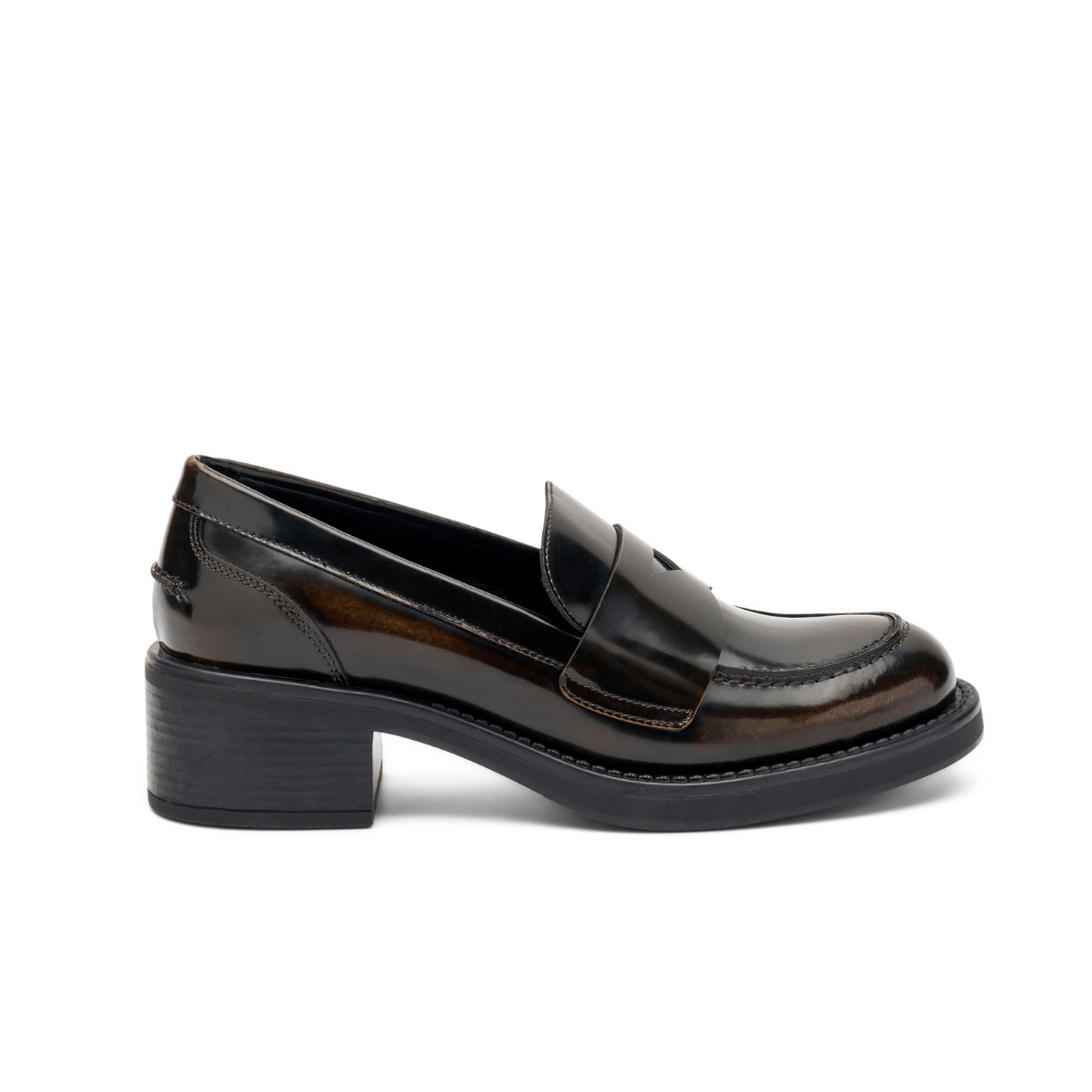 FRAU MOCASSINO TACCO 82U1 MARRONE