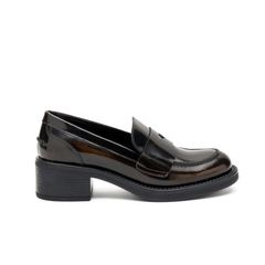 FRAU MOCASSINO TACCO 82U1 MARRONE