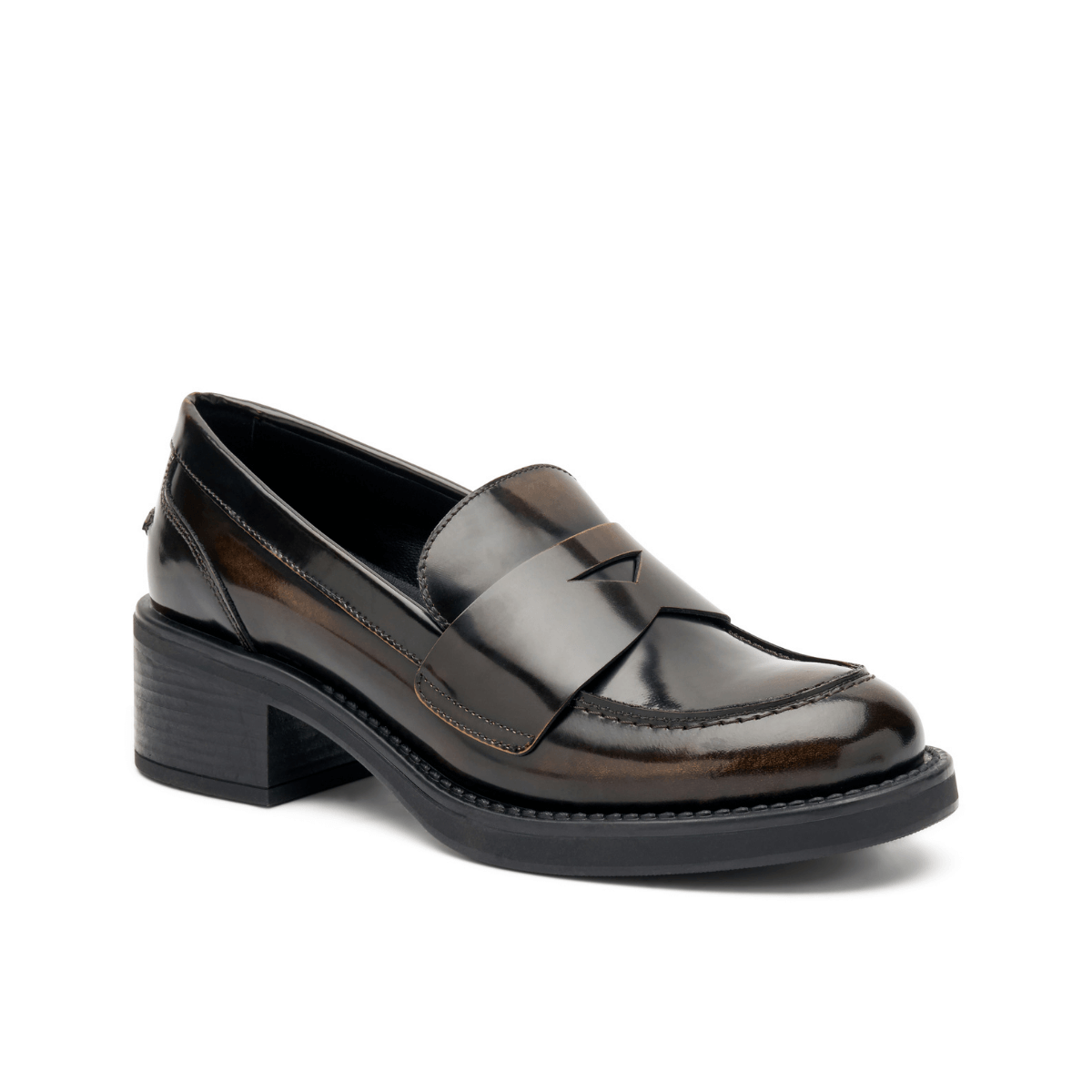 FRAU MOCASSINO TACCO 82U1 MARRONE