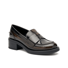 FRAU MOCASSINO TACCO 82U1 MARRONE