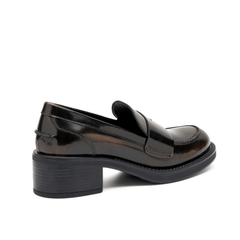 FRAU MOCASSINO TACCO 82U1 MARRONE