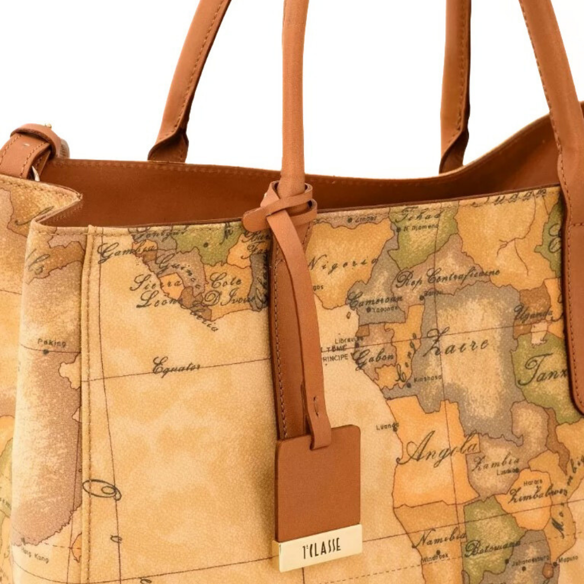 1 CLASSE ALVIERO MARTINI Tracolla A Cuore Geo Classic - Beige, Pelle Vacchetta | Mini Borsa Donna - Foto 7