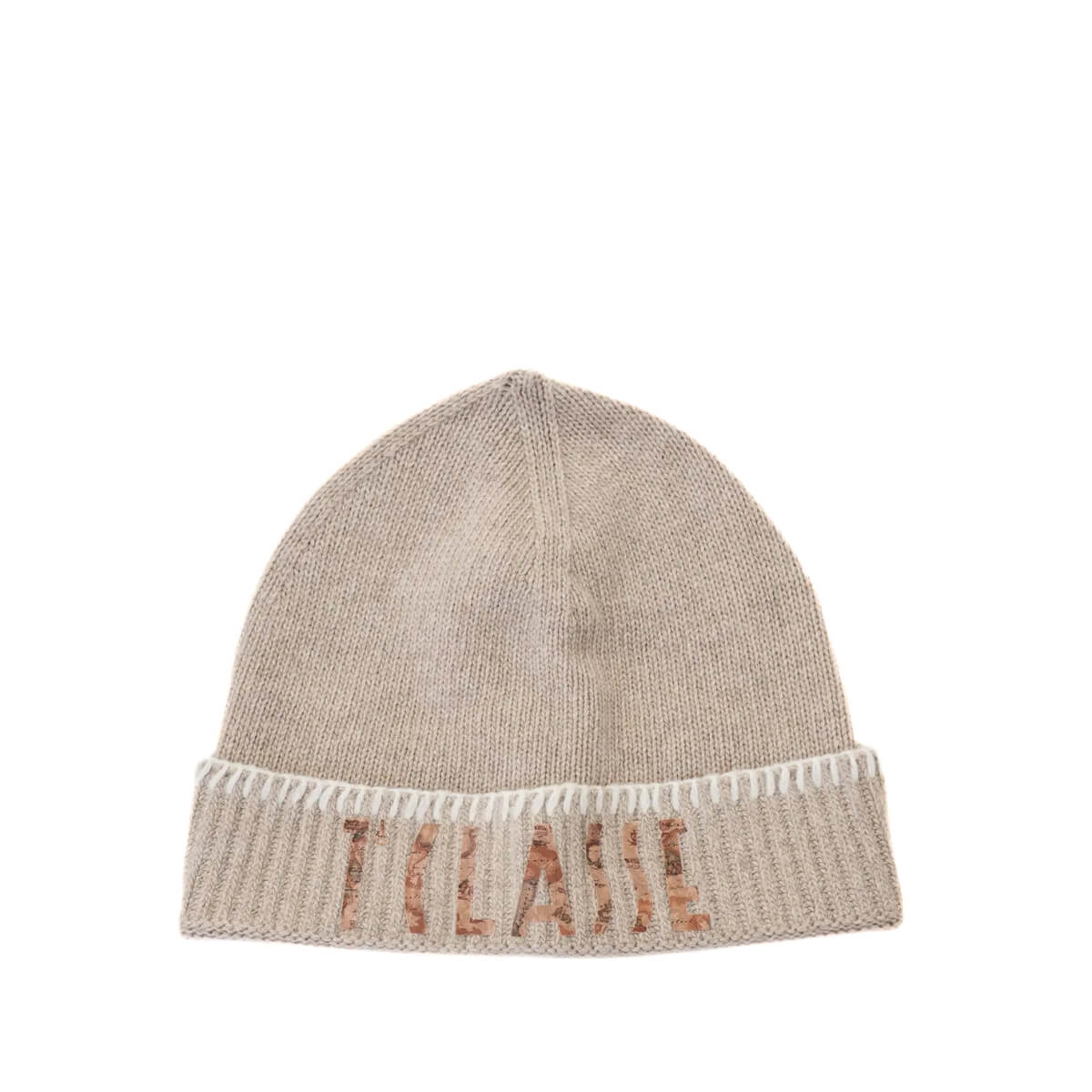 berretto Alviero Martini 1^ Classe beige in maglia