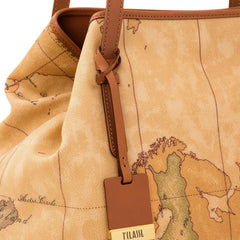 Borsa Alviero Martini 1ª Classe Geo Classic con stampa mappa.