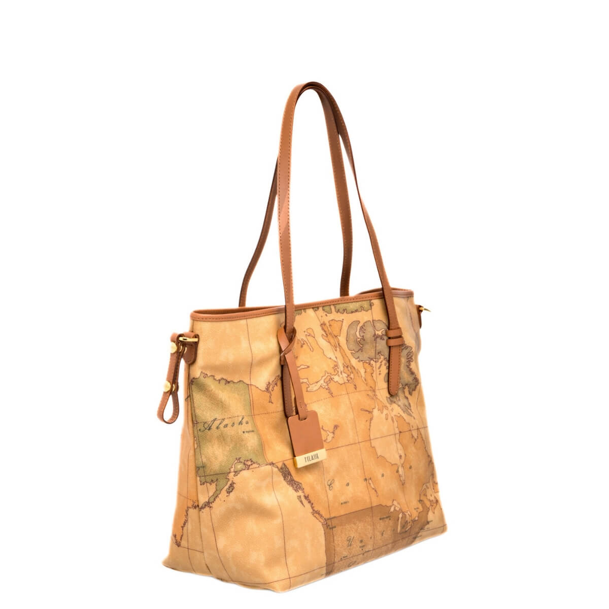 Borsa Alviero Martini 1ª Classe Geo Classic con stampa mappa.