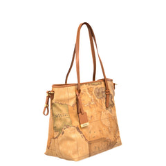 Borsa Alviero Martini 1ª Classe Geo Classic con stampa mappa.
