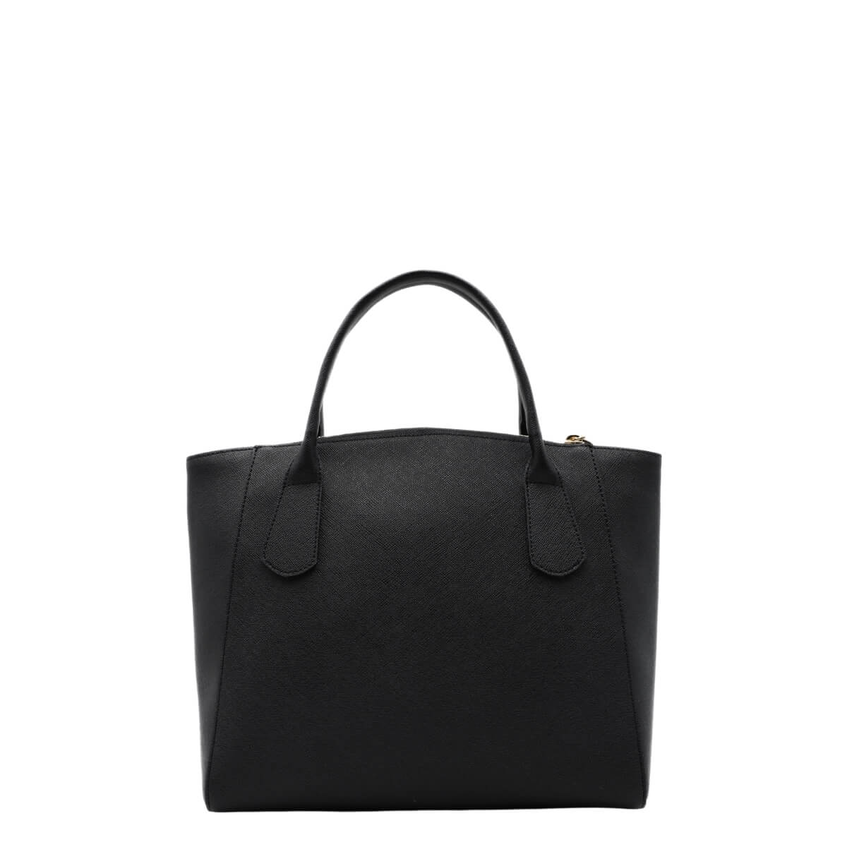 Borsa donna Alviero Martini Prima Classe nera elegante in tessuto saffiano.