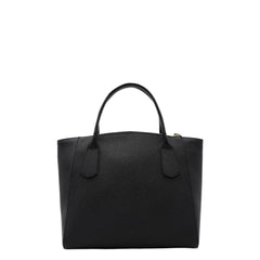Borsa donna Alviero Martini Prima Classe nera elegante in tessuto saffiano.