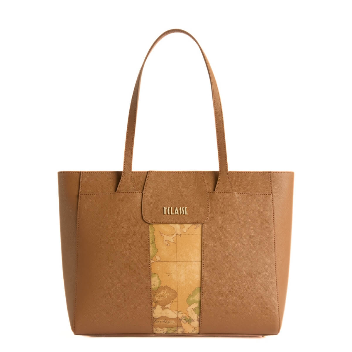 Borsa donna Alviero Martini 1^ Classe cuoio elegante in ecopelle goffrata.