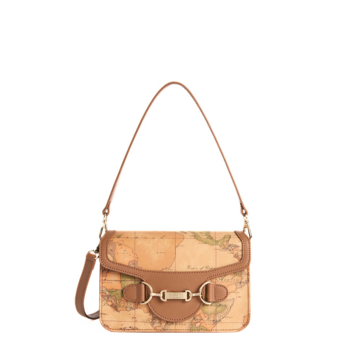 Borsa sottospalla Alviero Martini 1^ Classe Geo Classic con finiture in pelle.