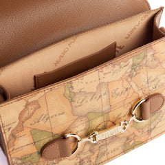 Borsa sottospalla Alviero Martini 1^ Classe Geo Classic con finiture in pelle.