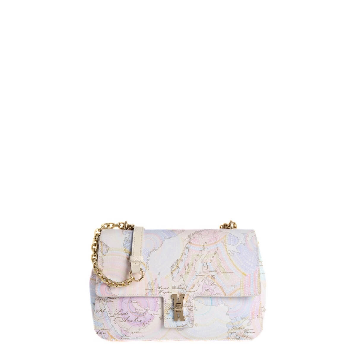 Borsa donna Alviero Martini 1^ Classe multicolor con stampa Geo.