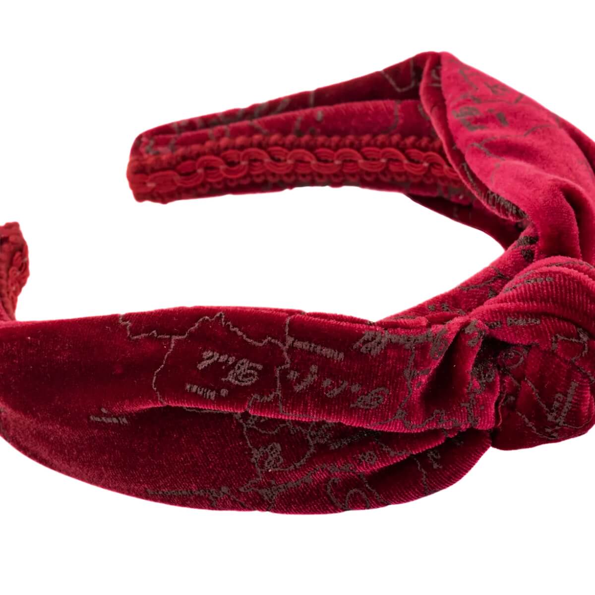 cerchietto Alviero Martini 1^ Classe rosso velluto elegante