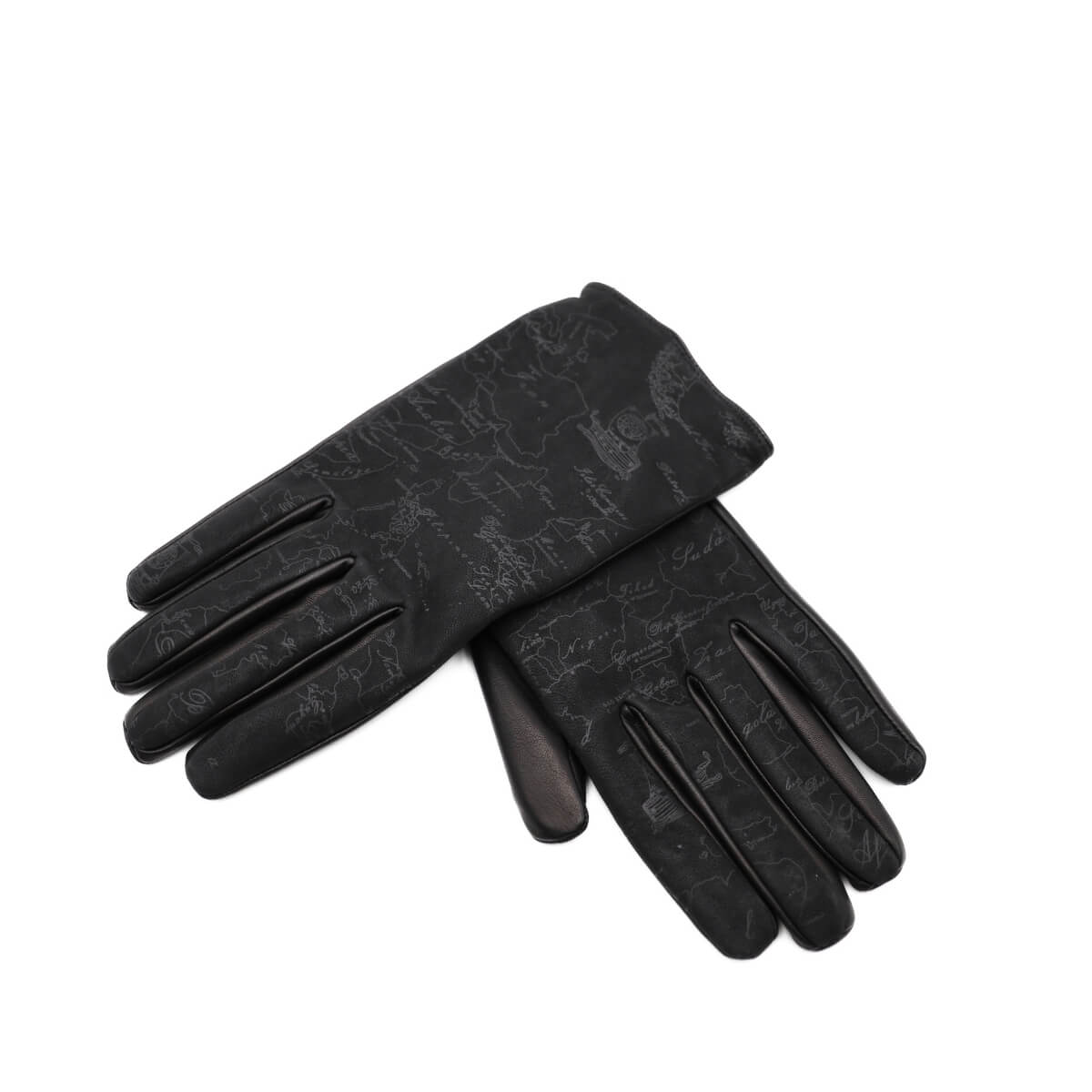 Guanti Alviero Martini 1^ Classe nero con motivo Geo