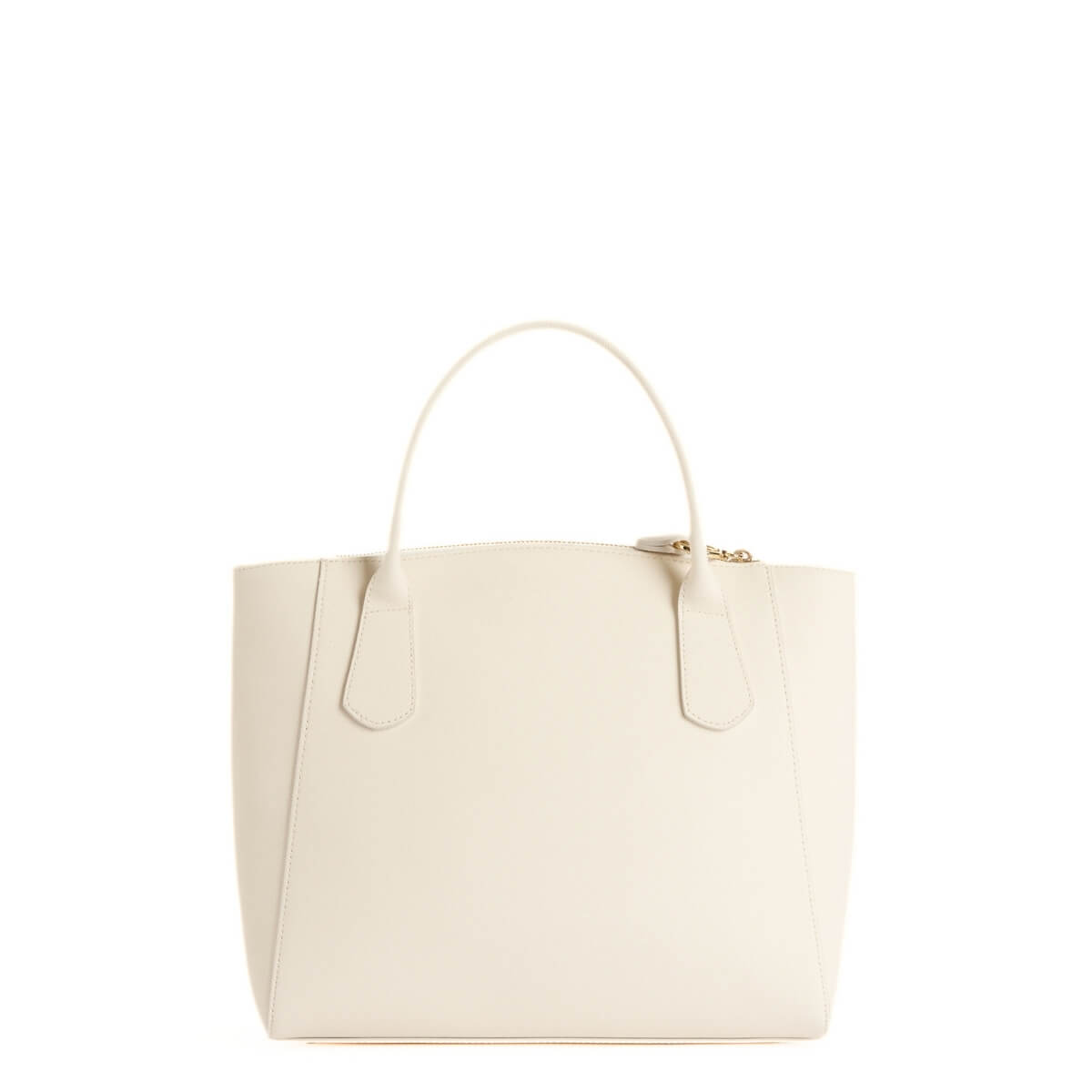 Borsa donna Alviero Martini Prima Classe bianca elegante in tessuto saffiano.