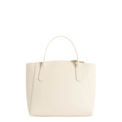 Borsa donna Alviero Martini Prima Classe bianca elegante in tessuto saffiano.