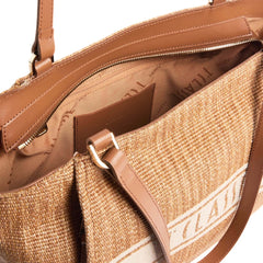 ALVIERO MARTINI 1^ CLASSE SHOPPER RAFFIA LE90 9925 0970 NATURAL