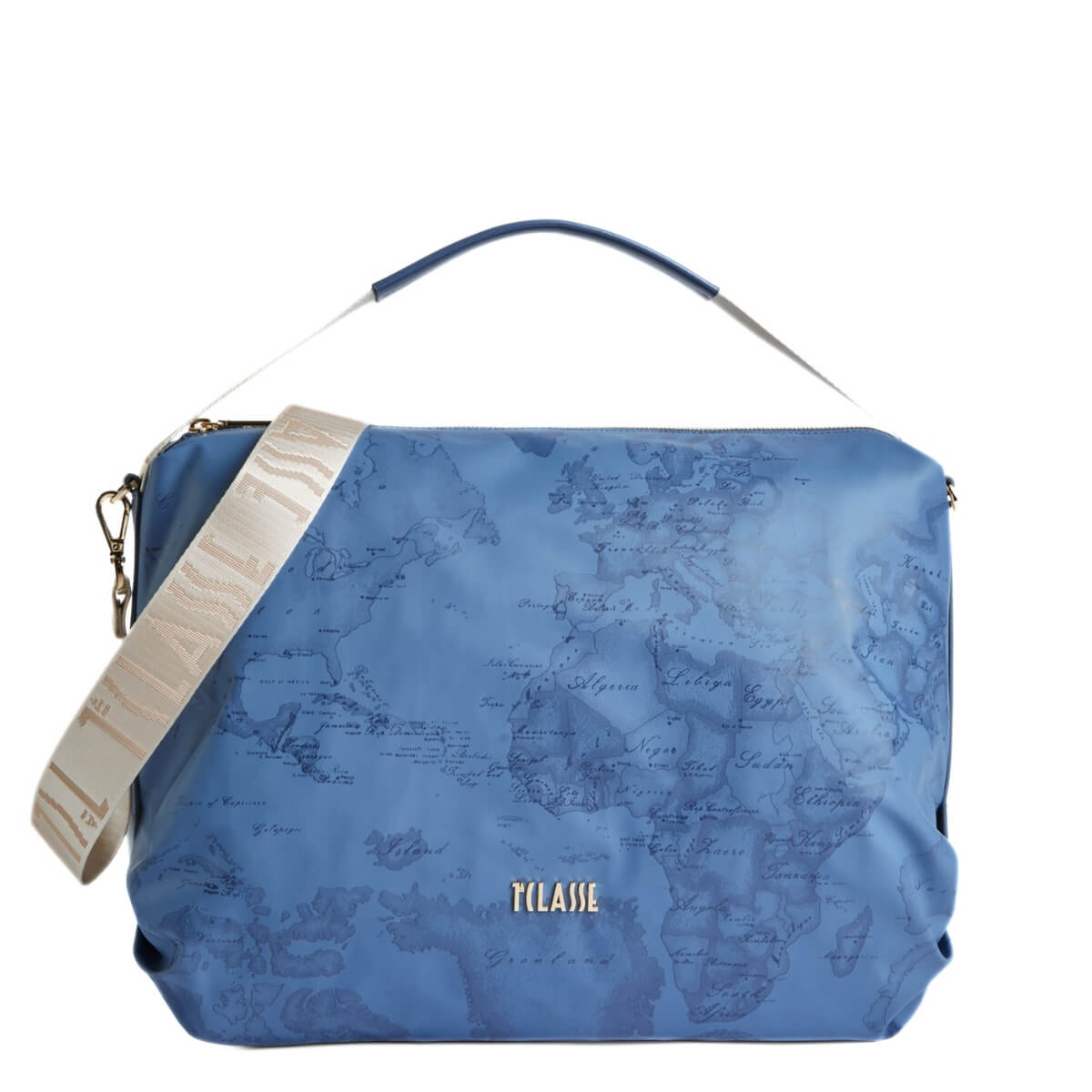 ALVIERO MARTINI 1^ CLASSE BORSA GRANDE LF55 9942 0154 GEO SOFT BLU JEANS