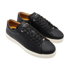Scarpa Ambitious Sneakers nero in pelle elegante vista laterale