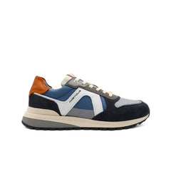 Scarpa Ambitious sneakers blu in pelle elegante vista laterale