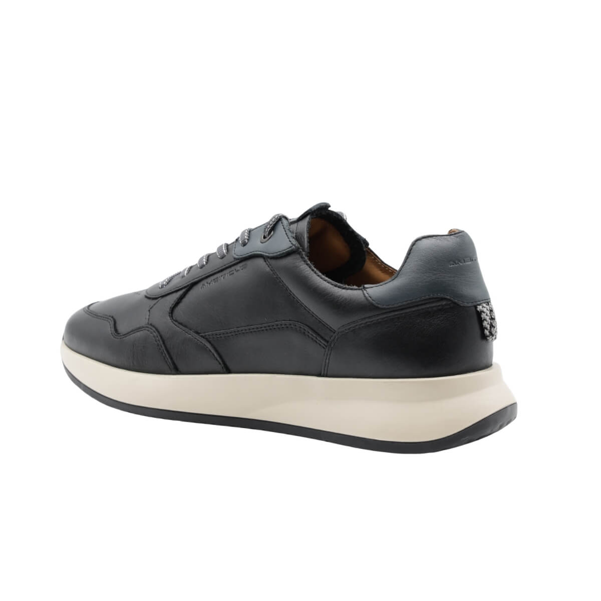 AMBITIOUS SNEAKERS 14301A 7127 PELLE NERO