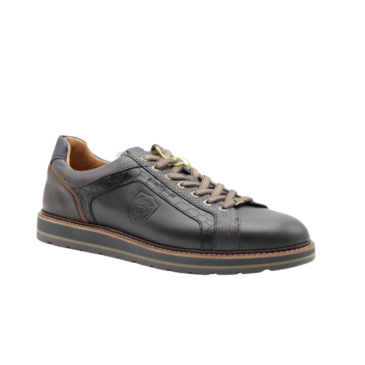 AMBITIOUS SNEAKERS 14546 6264 PELLE VERDE SCURO