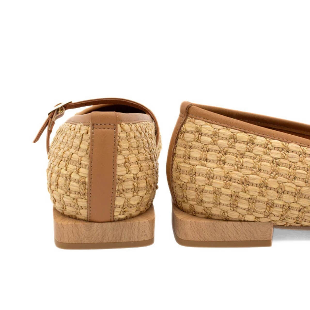 ÁNGEL ALARCÒN BALLERINA 26006 RAFFIA CAMMELLO