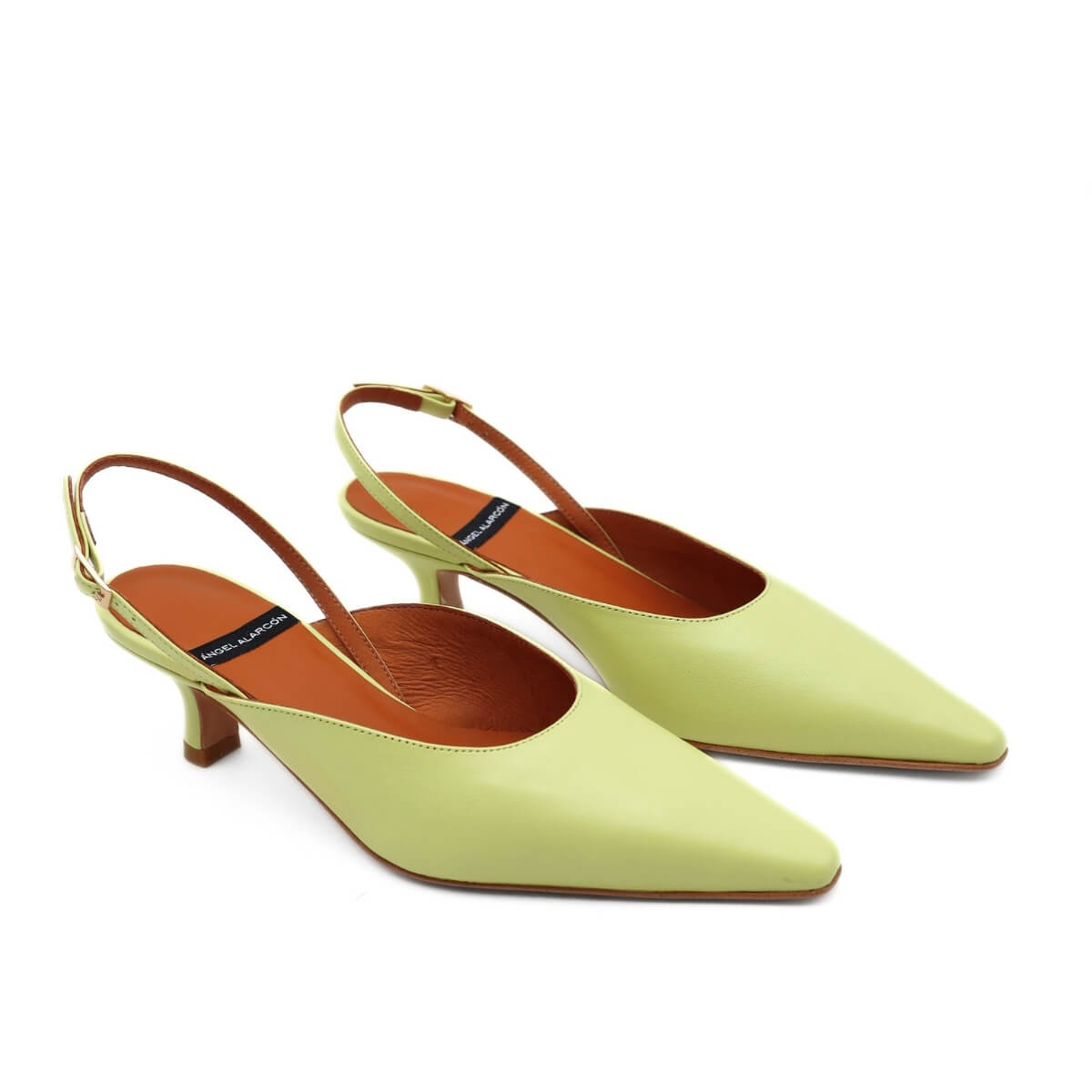 ÁNGEL ALARCÒN SLINGBACK 26019 VERDE ACIDO