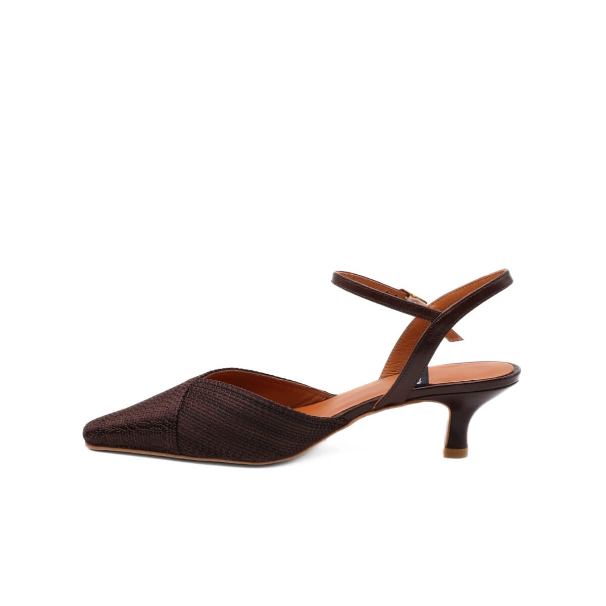 ANGEL ALARCON SLINGBACK 26021 RAFFIA MARRONE