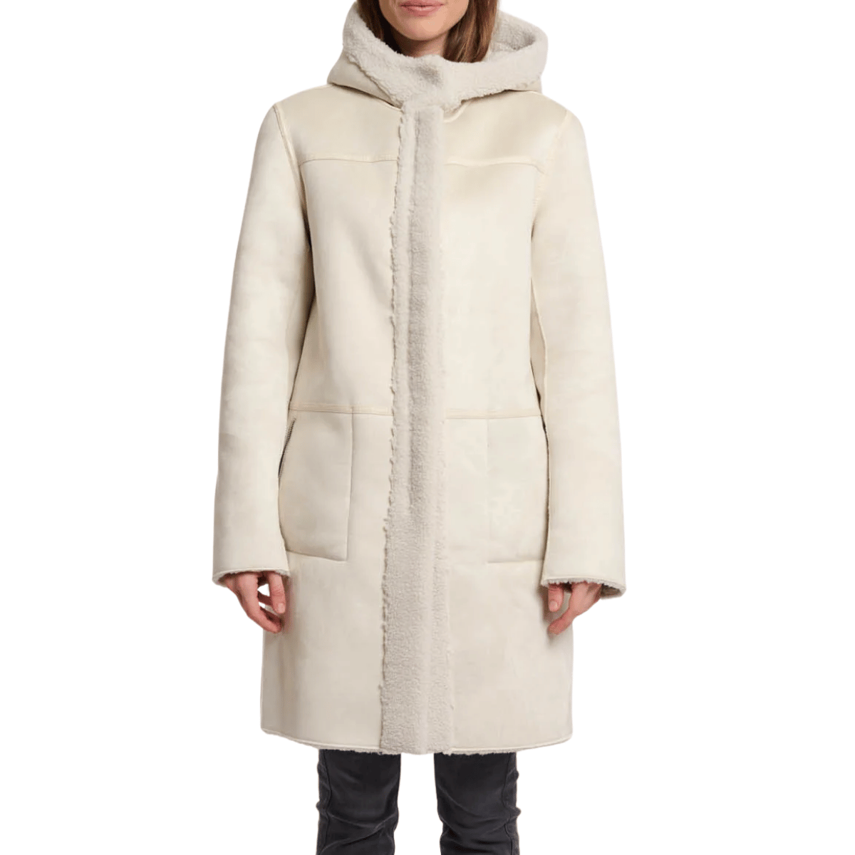 RINO&PELLE CAPPOTTO REVERSIBILE ALINA PANNA