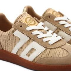 Sneakers Back 70 Ghost iuta beige con dettagli bianchi