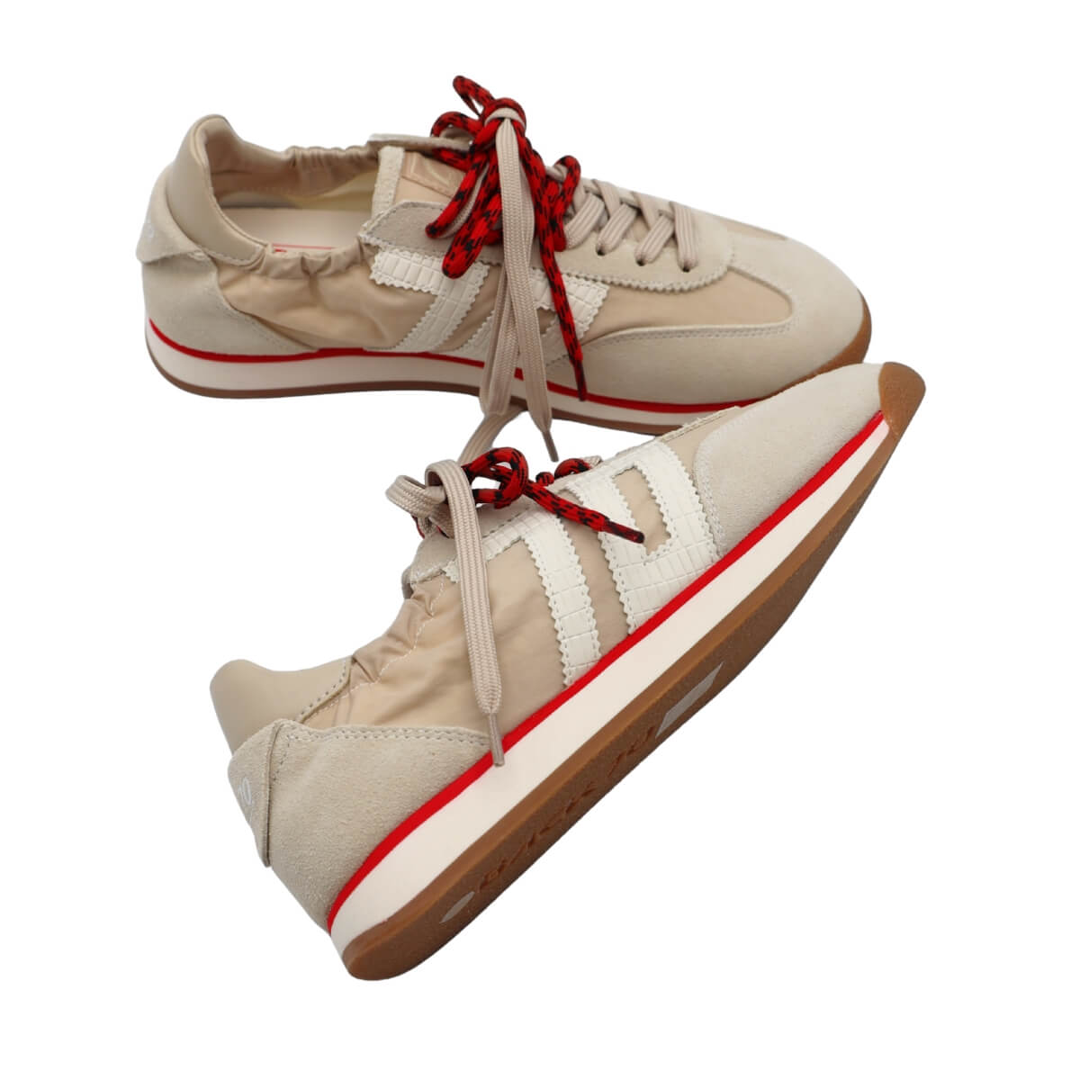 Sneaker Back70 Rocket beige in suede e tessuto tecnico 