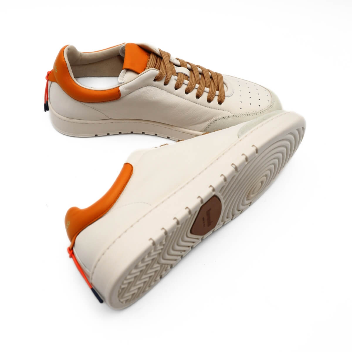 Sneakers Barracuda BU3372 1763 bianche in pelle liscia