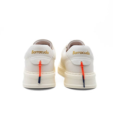 Sneakers Barracuda BU3510 2093 bianche in pelle liscia.