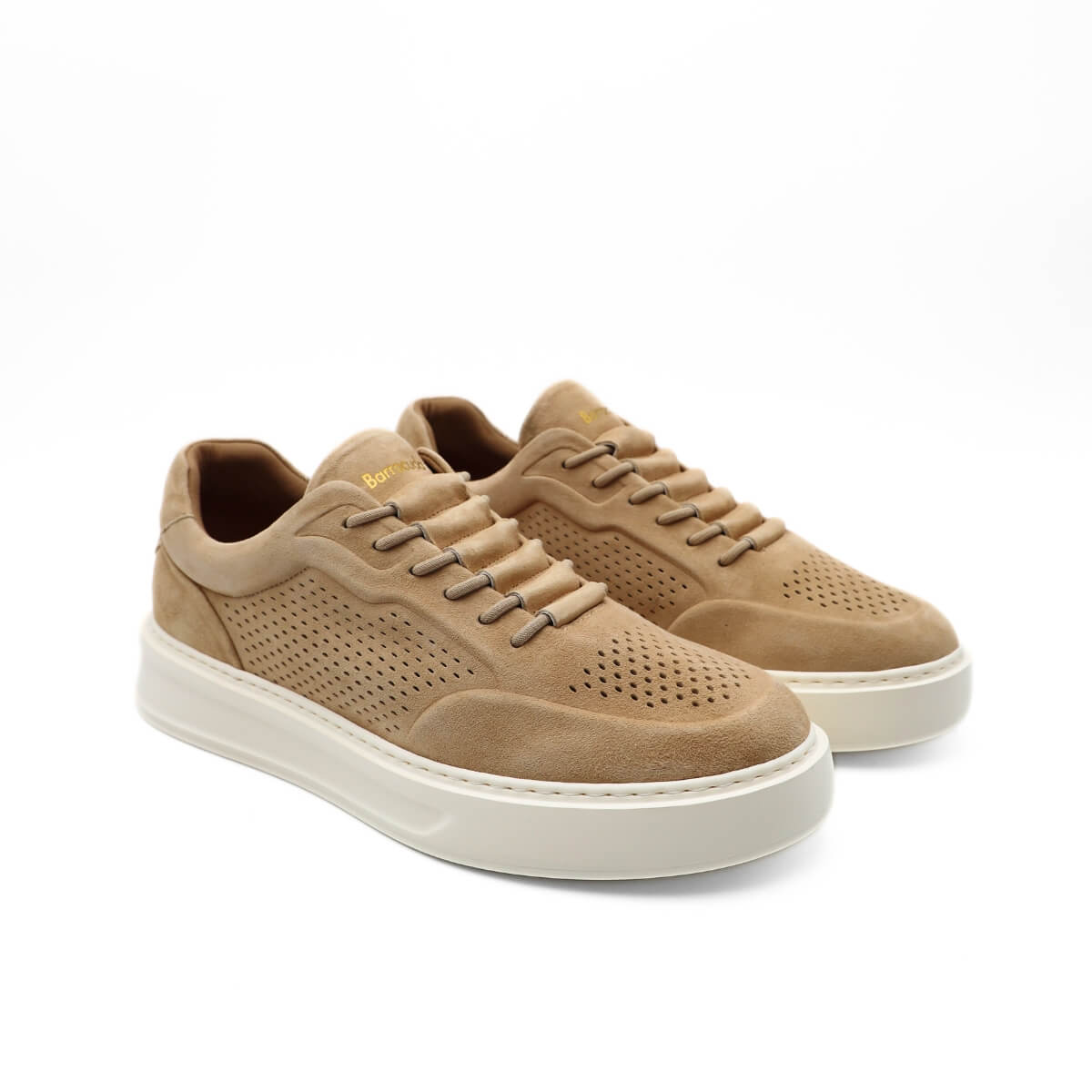 Sneakers Barracuda BU3612 V2754 beige in camoscio