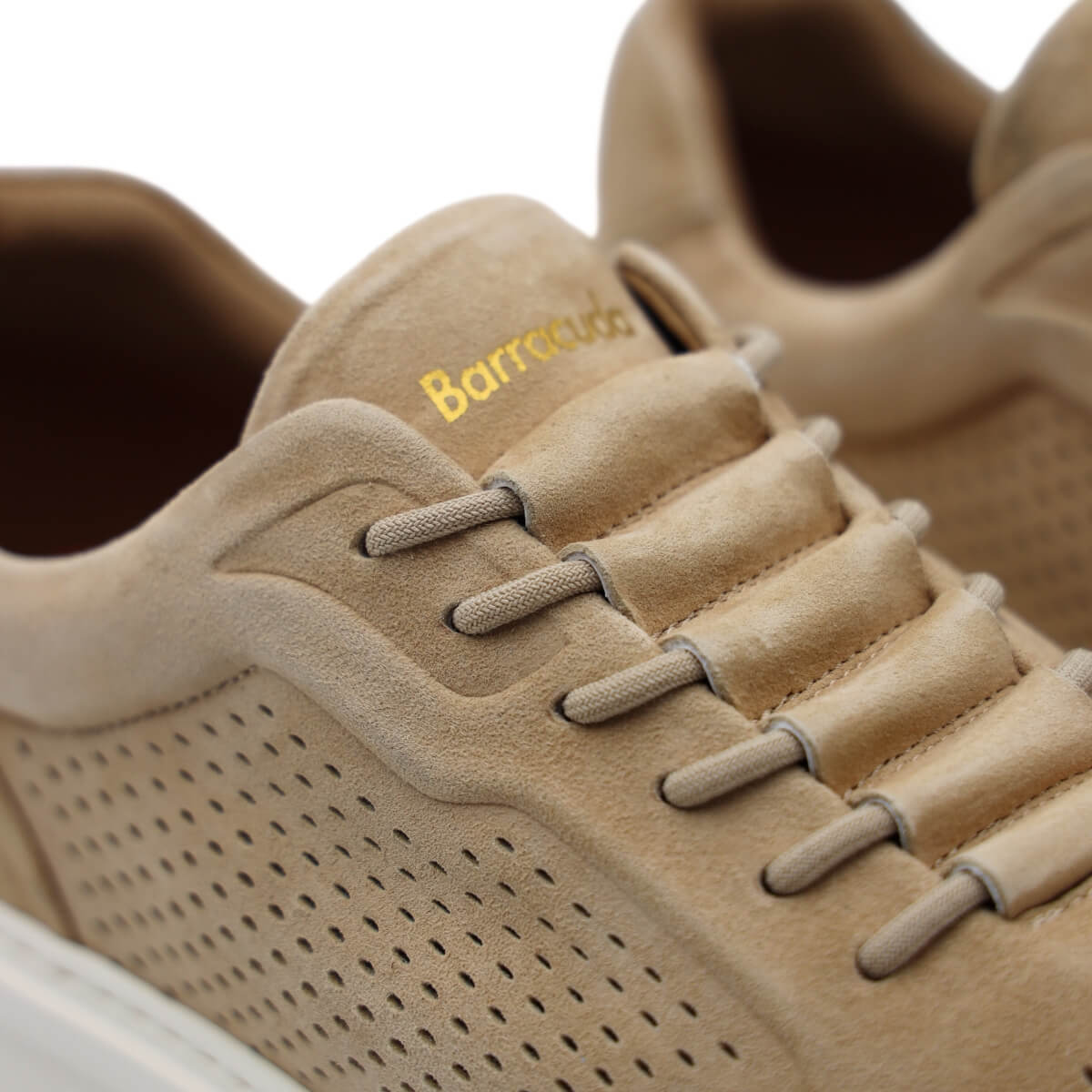 Sneakers Barracuda BU3612 V2754 beige in camoscio