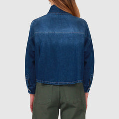 BERNA GIACCA DENIM CROP 263108 BLU JEANS