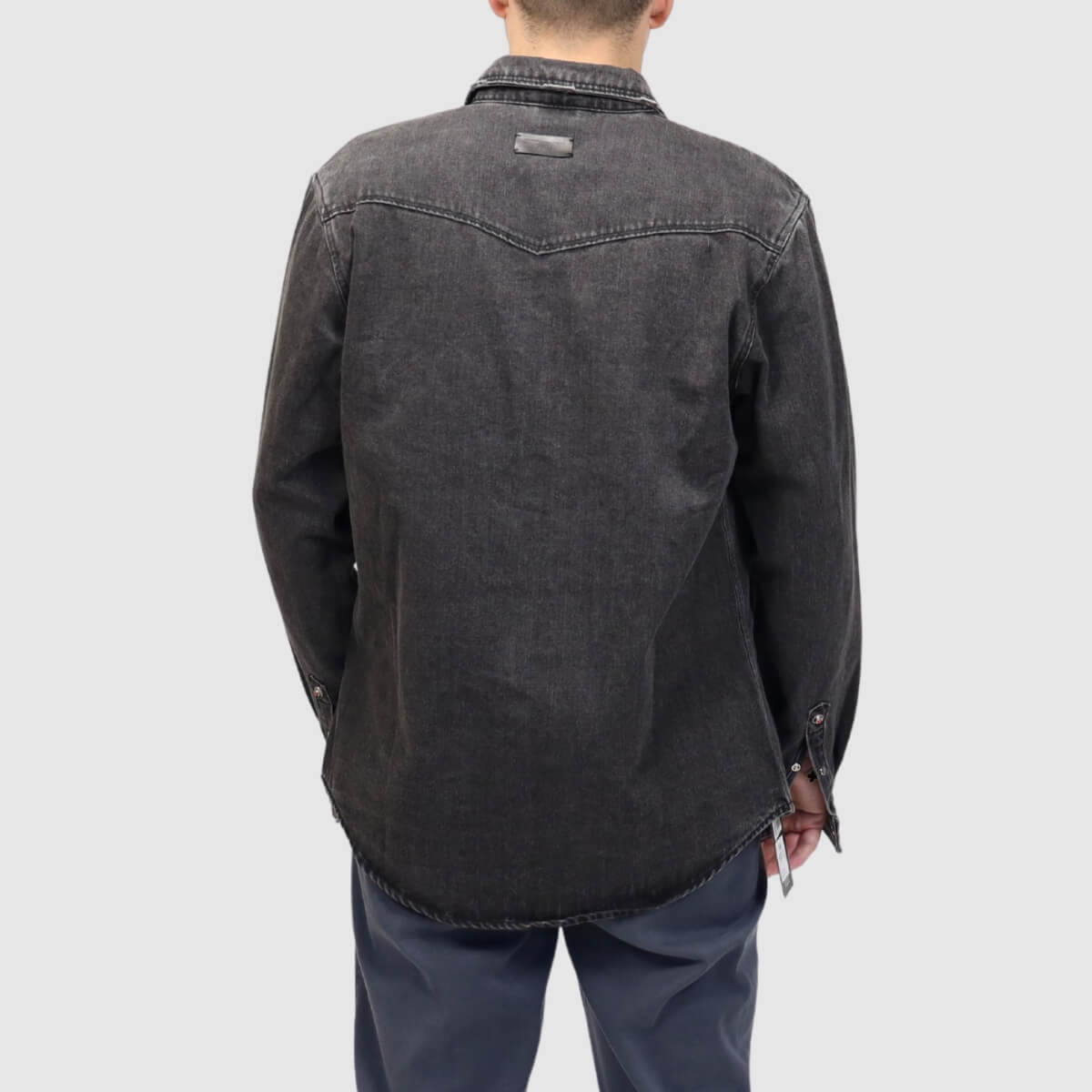 BERNA CAMICIA 262343 GRIGIO DENIM