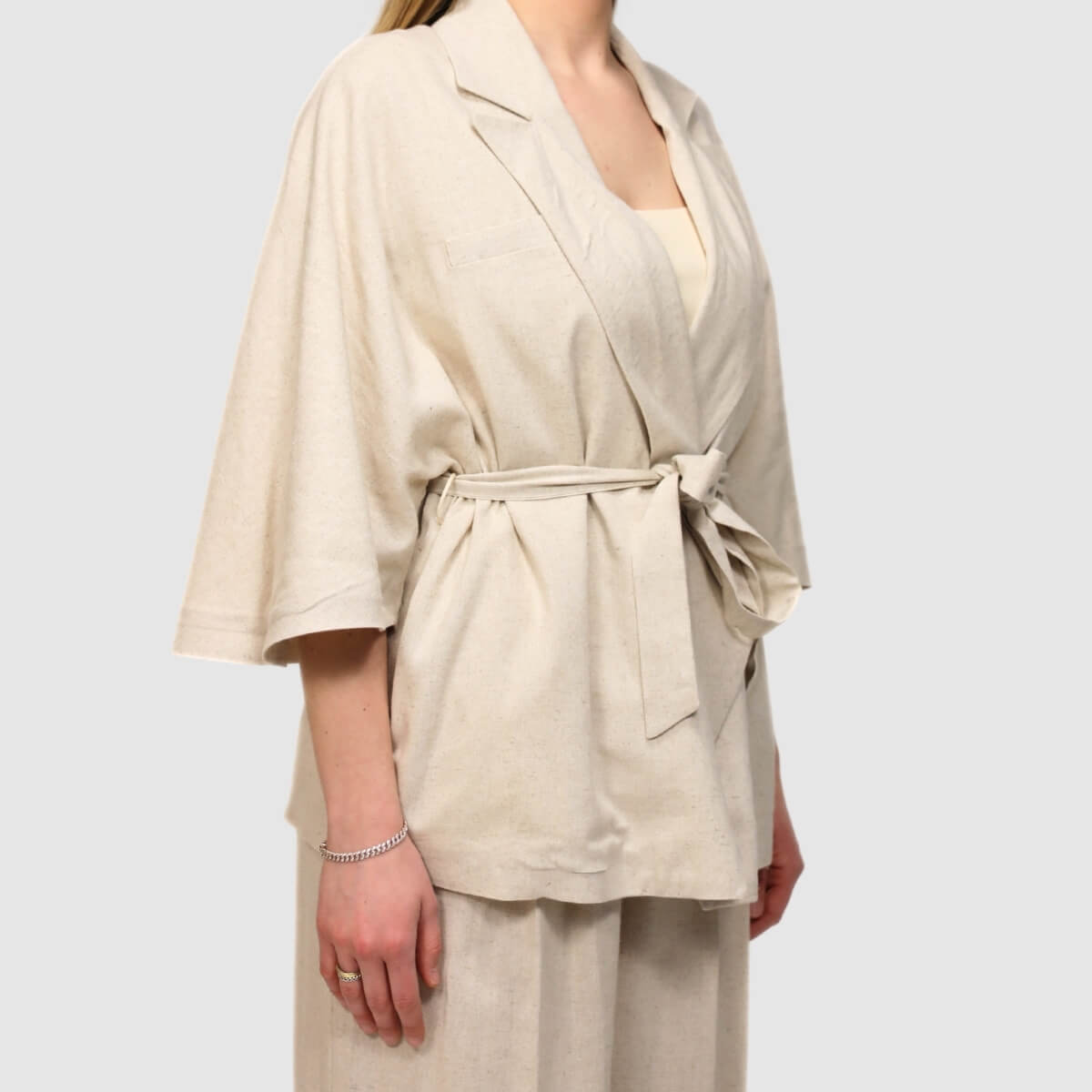 BERNA GIACCA KIMONO 263025 NATURAL