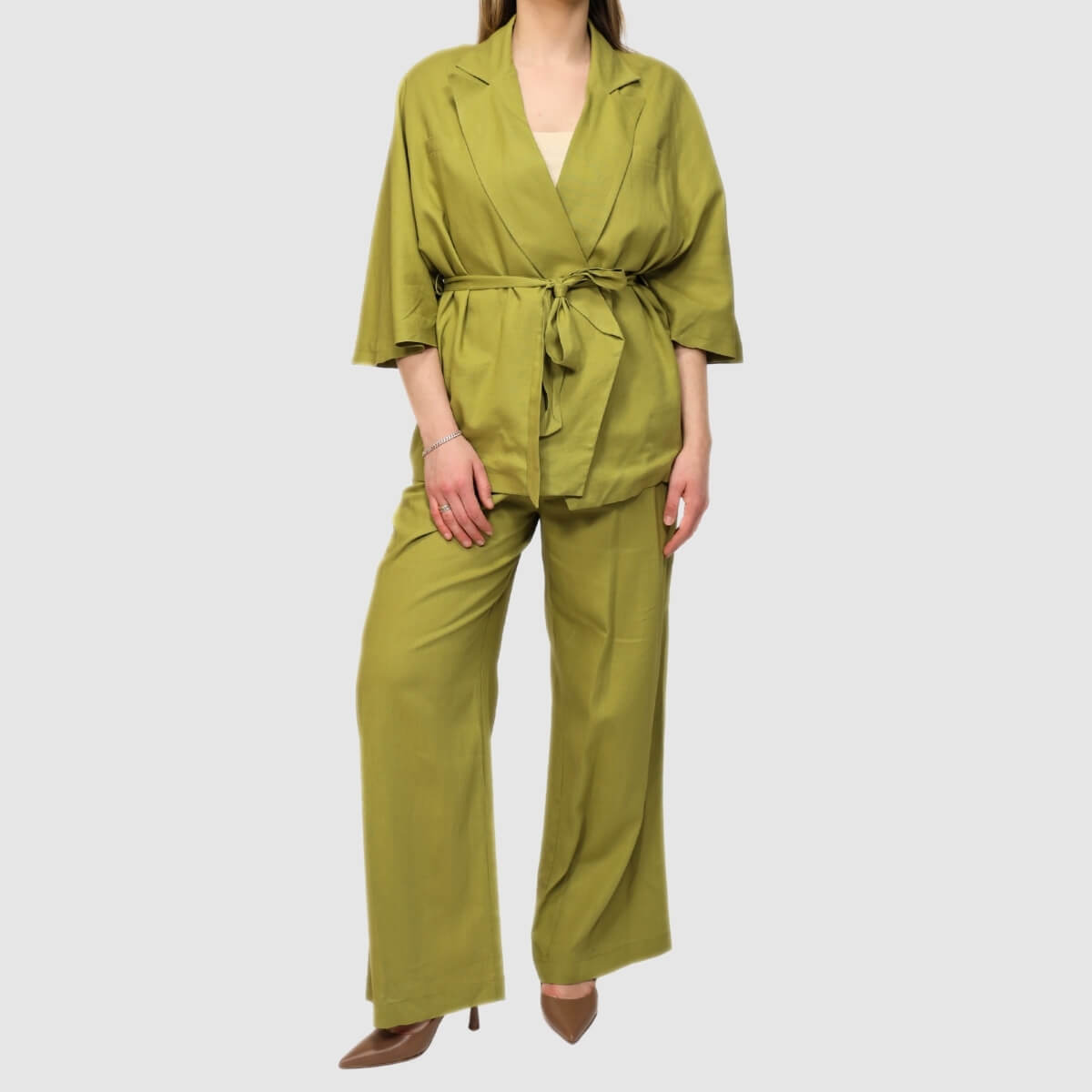 BERNA GIACCA KIMONO 263025 VERDE